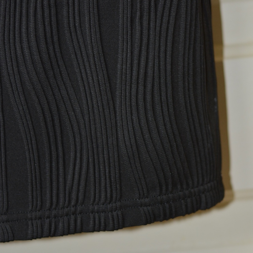 Black Textured Mini Dress - Picture 6 of 8